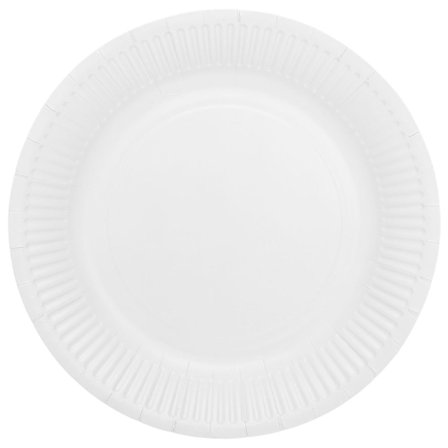 Pahvilautaset Valkoinen 23cm 16 kpl