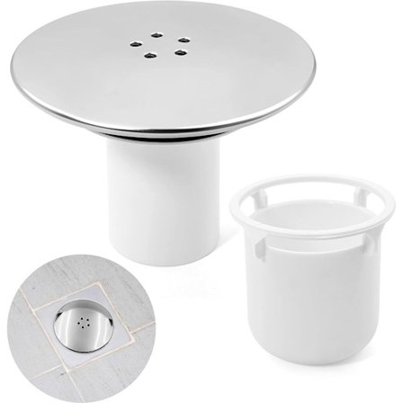 Afløbsprop 90 115mm - Vaskeprop - Afløbssi - Anti-lugt Gulvafløbskerne - Universelt Afløbssæt - Affaldsafløbsprop - Gulvafløb - Til Køkken