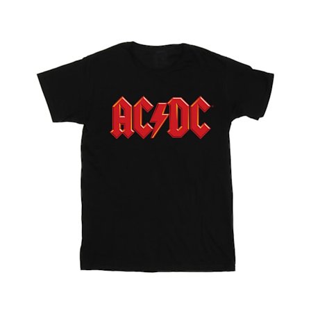 ACDC Boys Red Logo T-Shirt 3-4 år Svart
