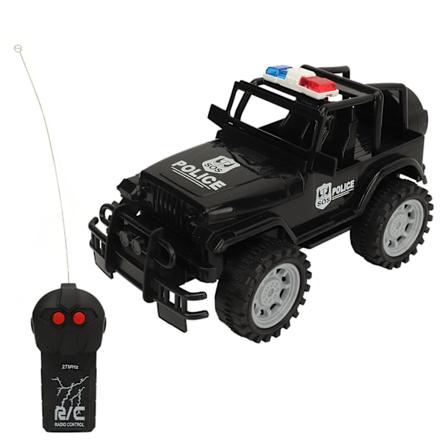 Kaukosäädöllä toimiva maastoauto 27Mhz 2 kanavaa, iskunkestävä langaton RC-kilpa-automalli, musta
