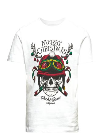 Jorclaus Tee Ss Crew Neck Xmas Jnr T-shirt Hvid Jack & J S