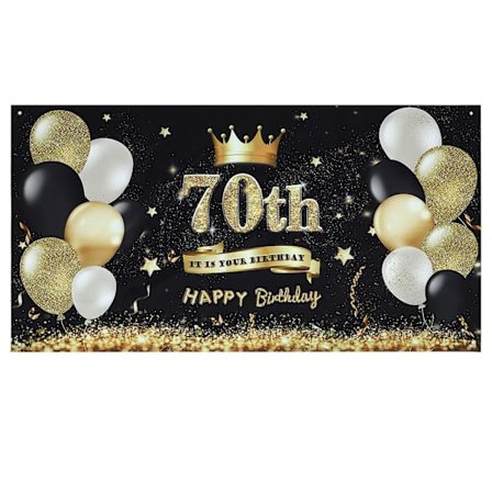 Väggdekoration 70-årsdag Bakgrund Väggbonad