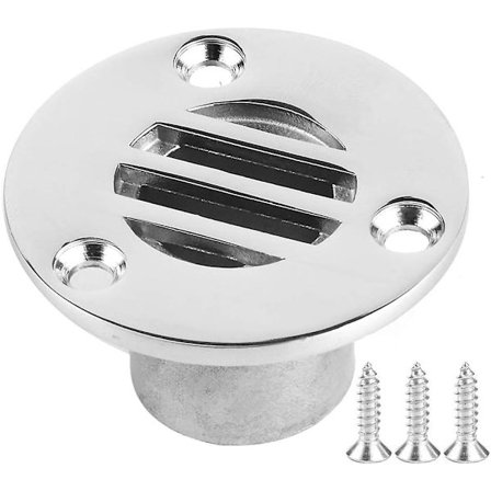 Marine Båtgulv Dekk Avløp 316 Rustfritt Stål Passer for Yacht Kajakk Dekk Avløp eller Bad Avløp Forbruksvarer (22mm)