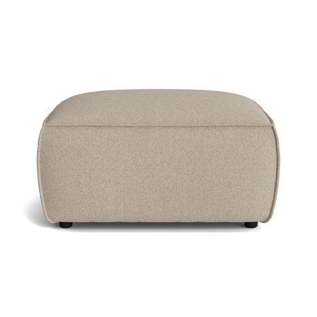 Aura Pouf Aurora Beige moderner Hocker 44,5cm Höhe bequeme Polsterung zeitloses Design für Ihr Wohnzimmer und Schlafzimmer als Fußablage.