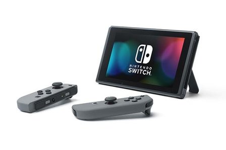 Nintendo Switch - Spillkonsoll - grå, svart