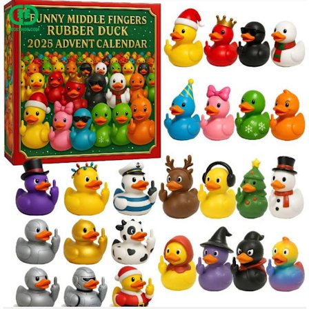 Rolig Fransk Bulldog Adventskalender 2025, Rolig Långfinger Fransk Bulldog Adventskalender, 24 Dagars Nedräkning till Julklapp för Hundälskare