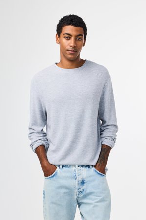 NN.07 Clive 3323 T-Shirt Herren Grau Baumwollmix