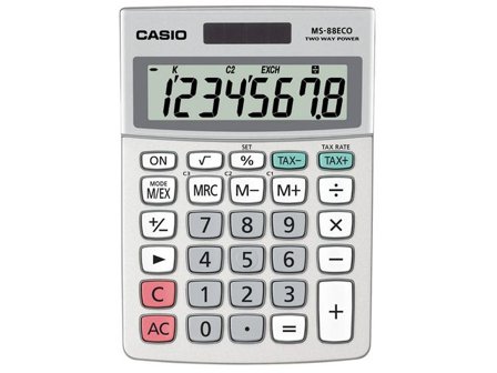CASIO Bordsräknare MS-88ECO - Lyreco - Kontorsmaskiner - Räknare - Bordsräknare