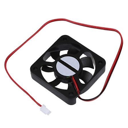DC 12V 2-benet stik børsteløs køleventilator 50mm x 50mm x 10mm-Perfet