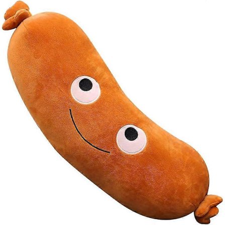High-Quality Food Pillow Sausage Plush Stuffed Pillow, Cartoon Kids Soft Toy Cushion 7 Inch