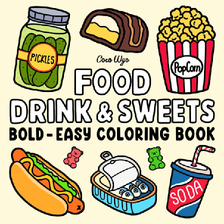 Malebog for voksne og teenagere med super søde dyrefigurer med simple og lette mønstre til afslapning