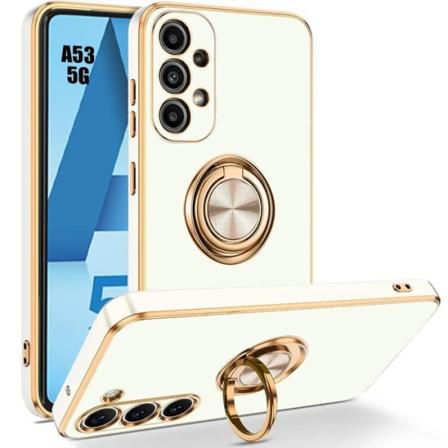 Silikonfodral till Samsung Galaxy A53 5G Elegant mjukt, stötsäkert Anti-Scratch Vit