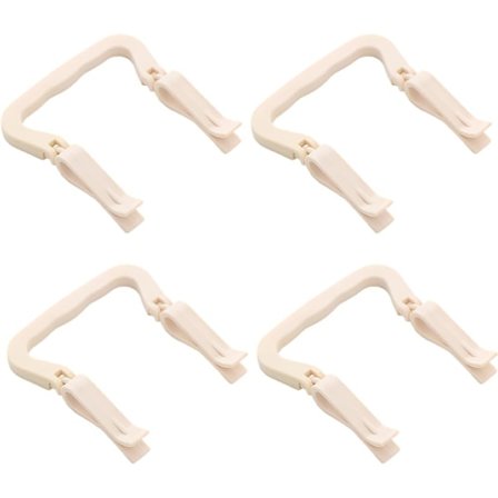 9x9,2 cm 4 stk. Skraldeposeholderclips Affaldsspand Lukning Plastikclips Klemmeholdere til Køkken Affaldsspand Skraldespand Clip