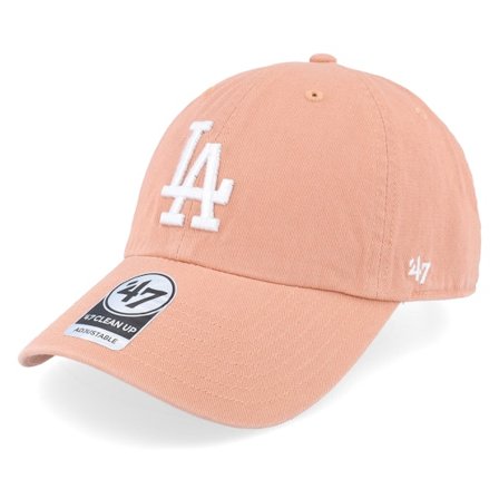47 Brand - Rosado unconstructed Gorra - Los Angeles Dodgers Clean Up Sedona Pink Dad Cap @ Hatstore