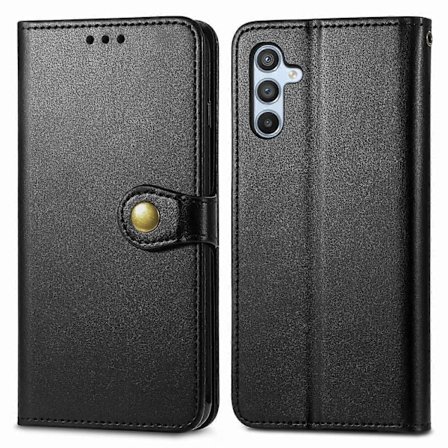 Til Samsung Galaxy A56 5G Etui Læder Telefon Etui Wallet Stand Cover med Håndledsrem - Grøn[HK]