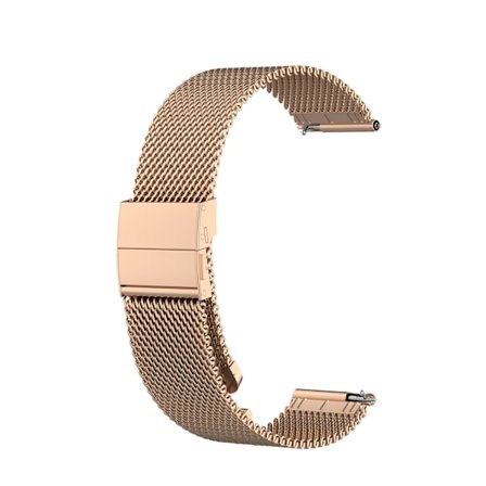 INF Klokkereim Garmin VivoActive/Vivomove/Forerunner 20 mm rustfritt stål Rose gull (LGL)