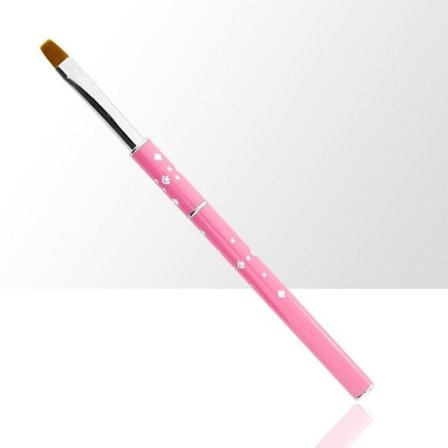 Gelé pensel med kork - Storlek: #8 - Rosa