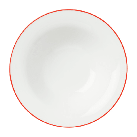 Åhléns Home Pastatallrik BONNIE 23,5 cm Mattallrikar Röd ONESIZE