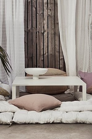 Jotex - Salontafel 100x100 Cm Wit Wit - ALASSIO - Koop Salontafels voor buiten bij Jotex