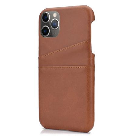 iPhone 13 Pro - Beskyttelsescover med kortholder Brun