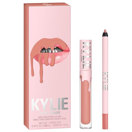 Kylie Cosmetics Matte Liquid Lipstick & Lip Liner 800 One Wish, Makeup, Læber, Lipliner