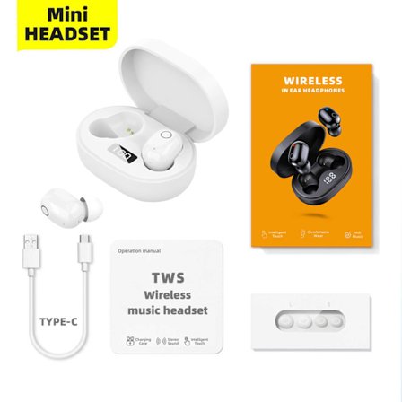 Mini TWS True Wireless 5.0 Bluetooth In Ear Macaron A7S öronproppar