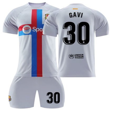 22 Barcelona tröja 2 bortamatch NO. 30 Gavi tröja