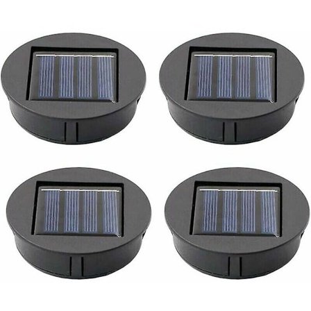 4 kpl Aurinkokennovalot LED-lampuilla, Sl.gt Aurinkopaneelit, Aurinkopaneelin akku, Vara-aurinkokennoakkujen laatikot
