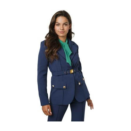 Elisabetta Franchi 590 Inchiostro , Blauw , Dames , Maat: M Blazers