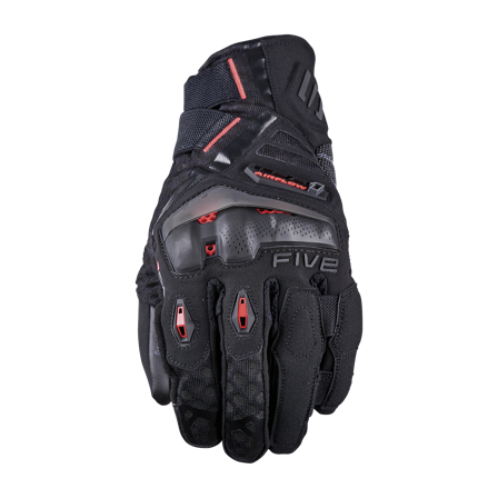 Five TFX1 Airflow Korta MC-handskar Svart/Röd S