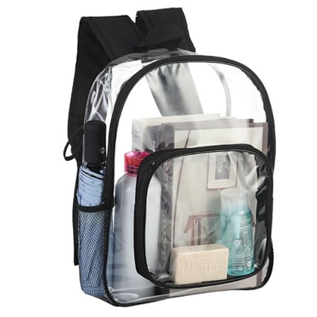 Klar ryggsäck Kraftig PVC Transparent ryggsäck