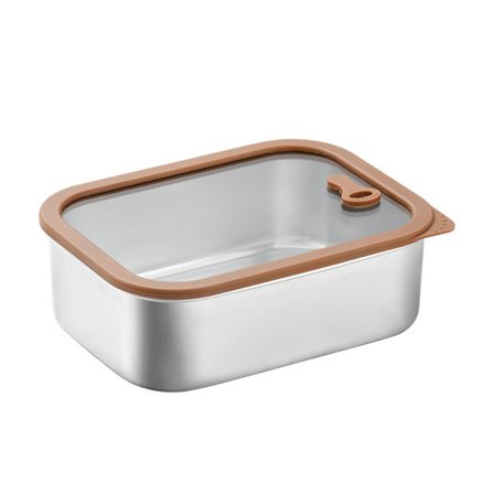 Rustfrie stålbeholdere med lokk i herdet glass, lekkasjesikre måltider, lufttette premium rustfrie stålmatbokser gjenbrukbare