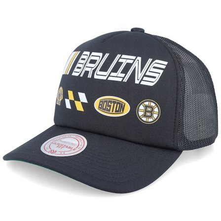 Mitchell & Ness - NHL Svart trucker Caps - Boston Bruins Speedway Hwc Black Trucker @ Hatstore