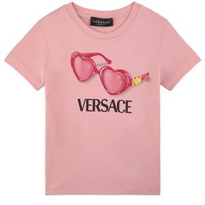 Kids - Versace English Rose Branded Graphic T-shirt 14 Years - Tops - 14 years - Pink