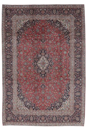 Medaljon Stort Keshan Tæppe 285X415 Uld