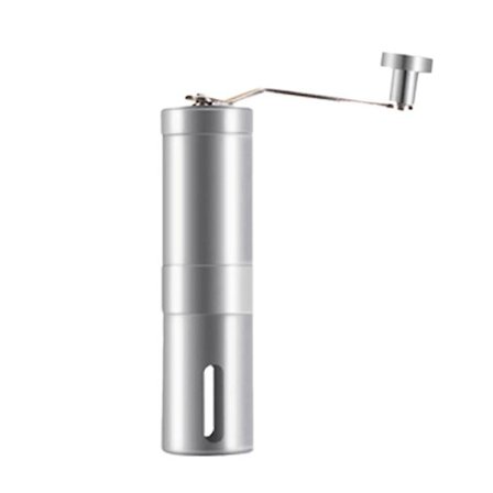 Manuell kaffekvern Bærbar kaffemaskin Kvern (Sølv)