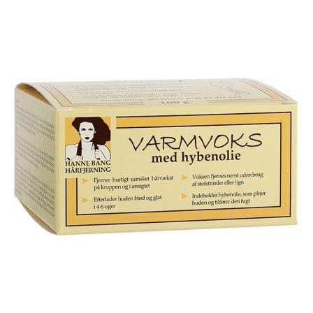 Hanne Bang Varmvoks med Hybenolie 100 g, Skincare, Hårfjerning, Voks & Strips