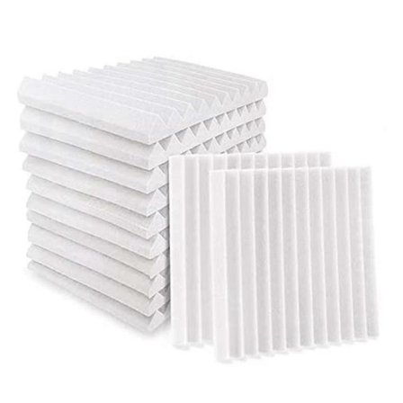 12 st Akustikskumskiva, Studio Wedge Tile, Akustikskum Ljudisolerad Pyramid Studio Behandling Väggpanel, etc, 2,5X30X30cm