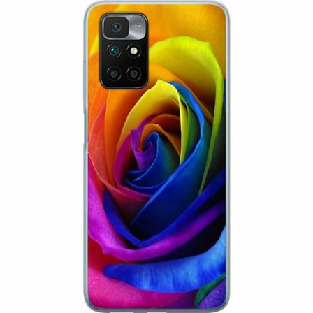 Xiaomi Redmi 10 Genomskinligt Skal Rainbow Rose