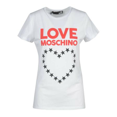 Love Moschino T-Shirt Hvid, Dame