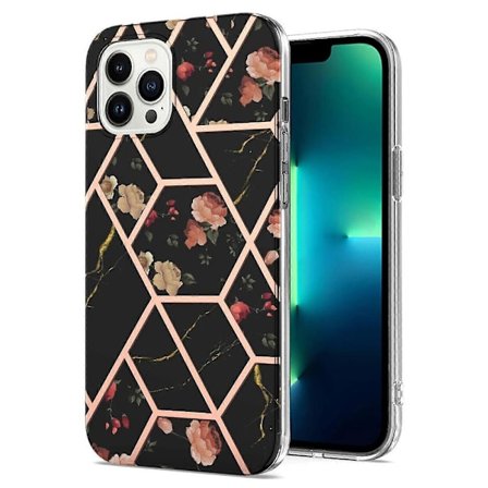 Spl Marmor Blomst TPU-deksel for 15 Pro