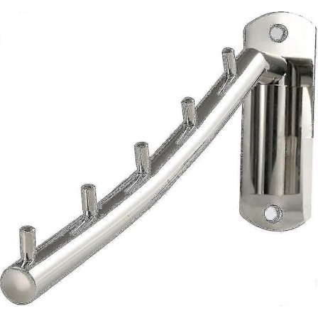 Sammenleggbar veggmontert kleshenger Kleskrok Rustfritt stål med svingarmholder Kleshengesystem Garderobeoppbevaring Kraftig