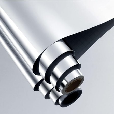 Joustava itseliimautuva peilitarra 50cm x 50cm - Heijastava seinäkoriste askarteluun, ei lasia tarvita