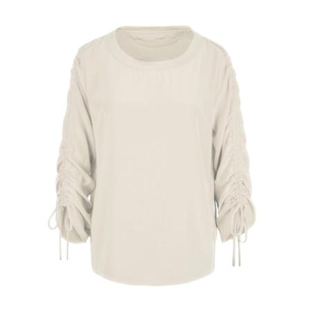 Marccain Sports, JS 55 07 W76 Witte losse bloes strop mouwen Beige, Dames, Maat:M