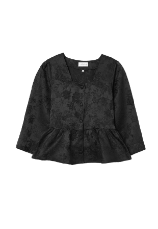 Carin Wester Mönstrad blus AKIKO Överdelar Svart 42