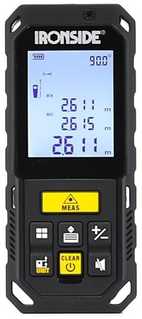 Ironside HEAVY DUTY 103496 Avståndsmätare 0.2-100 m, med batteri, Laserinstrument