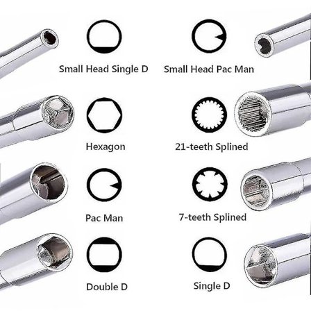 8 kpl:n kaasuttimen säätötyökalu