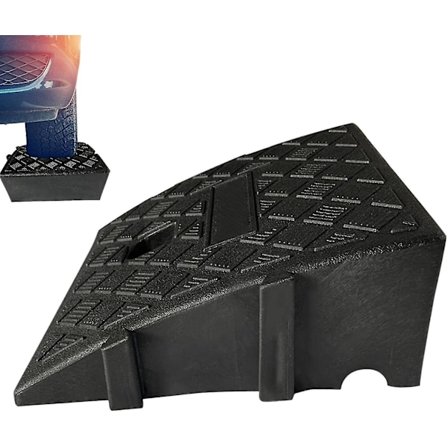 Bilkant Rampe, tunge PVC-ramper for innkjørsel - Kantramper for bobil, lastebil, skur ramper, kjæledyr, rullestol terskelrampe