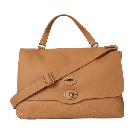 Zanellato, Postina M bag Bruin, Dames, Maat:ONE Size,leer