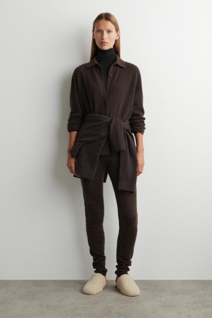 COS Women's Shearling Mules in Beige